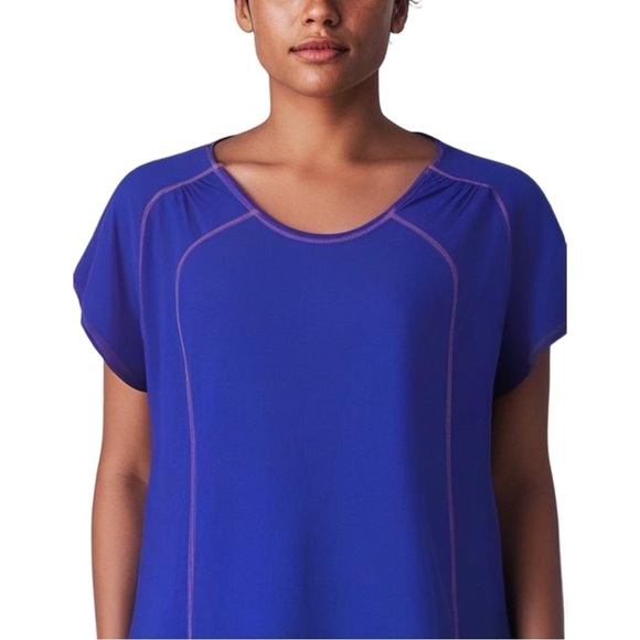 NWT Merrell | Ionic Shirt Blue Purple Hiking Workout XL UPF Protection Outdoors - Picture 1 of 10